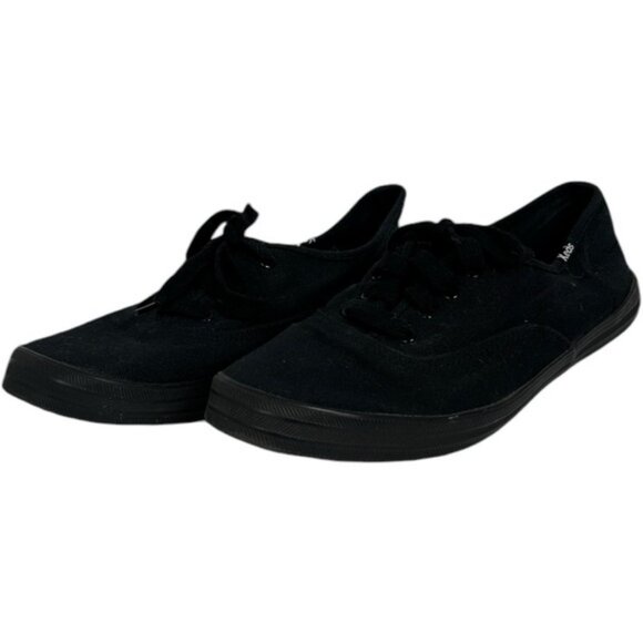 Keds Champion Black Canvas Shoes Womens Size 7 Low Sneakers WF24700 Minimalist - Picture 5 of 9